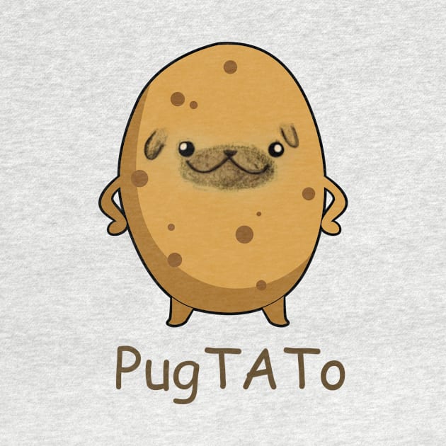 Pugtato Funny Pug Dog by Doggy Puggy lover 